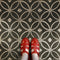 Vintage Vinyl Floorcloth Rug (Pattern 70 Marry the Night)