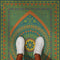 Vintage Vinyl Floorcloth Rug (Pattern 75 Guard Friendship)
