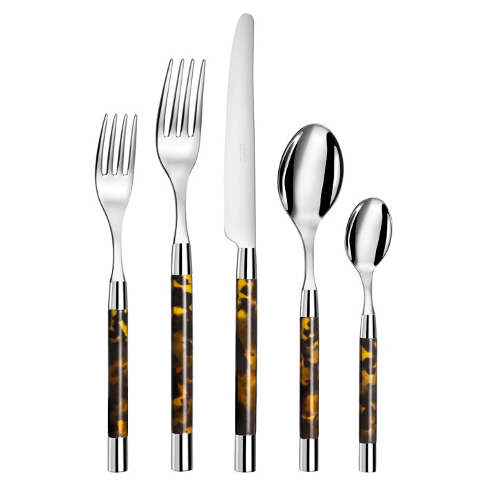 Capdeco Conty 18/10 Stainless Steel 5pc. Flatware Set (Tortoise)