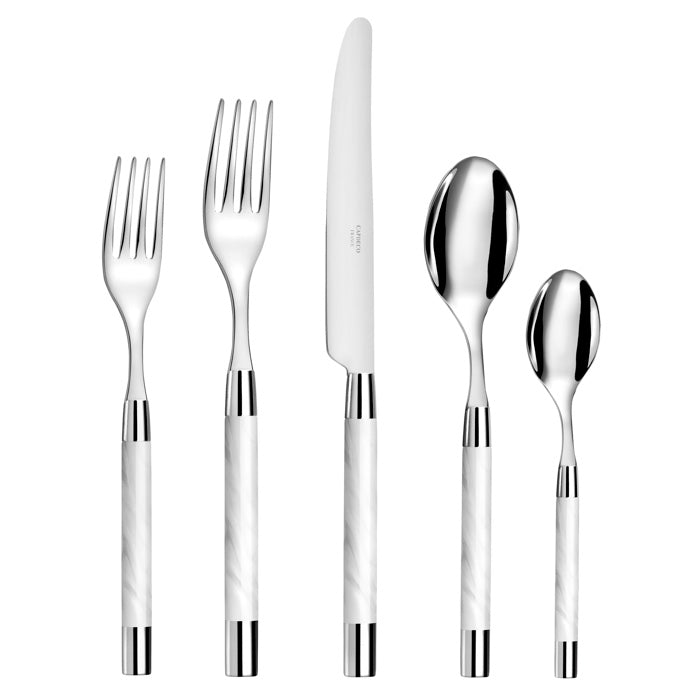 Capdeco Conty 18/10 Stainless Steel 5pc. Flatware Set (White)