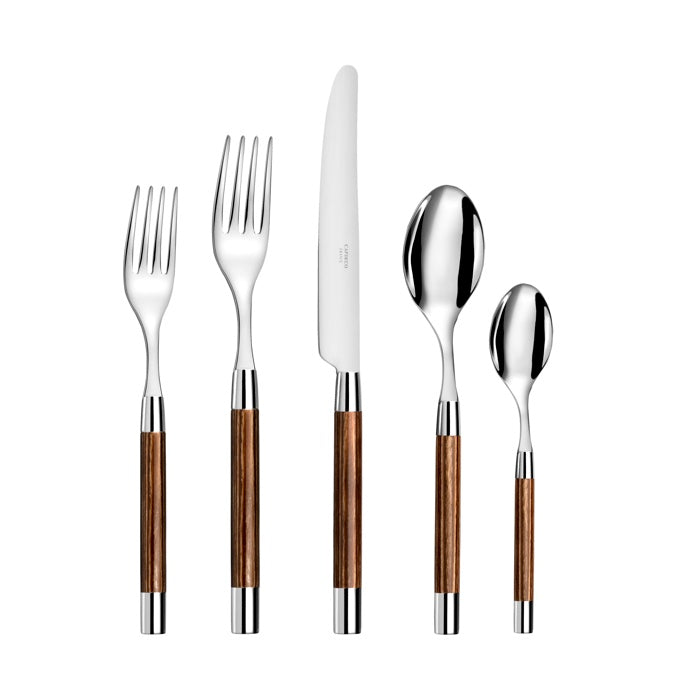 Capdeco Conty 18/10 Stainless Steel 5pc. Flatware Set (Wood)