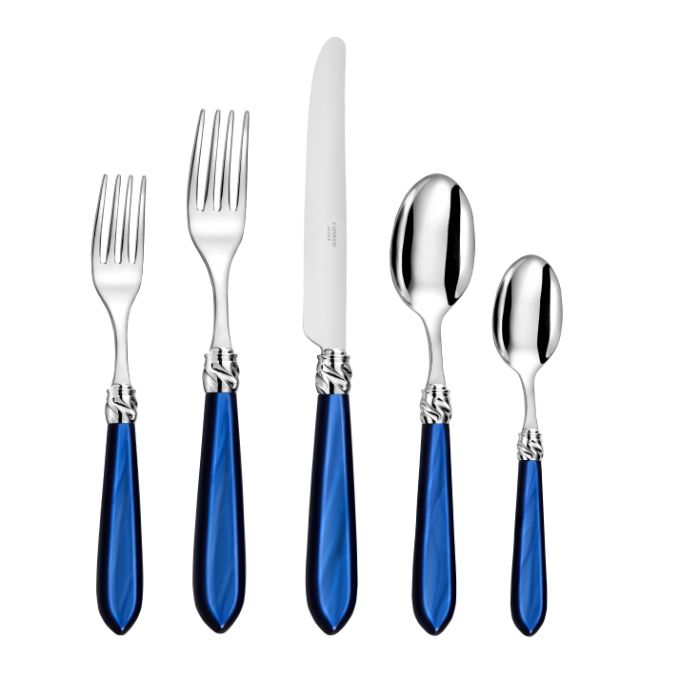 Capdeco Diana 18/10 Stainless Steel 5pc. Flatware Set (Blue)