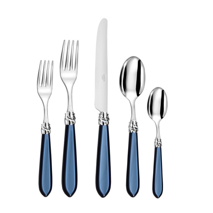 Capdeco Diana 18/10 Stainless Steel 5pc. Flatware Set (Sapphire)