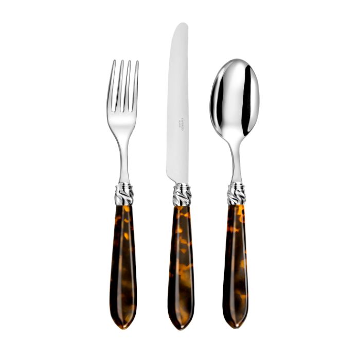 Capdeco Diana 18/10 Stainless Steel 5pc. Flatware Set (Tortoise)