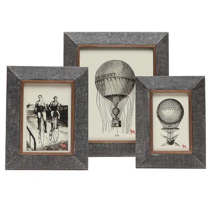 Dorchester Faux Linen Picture Frames (Charcoal)