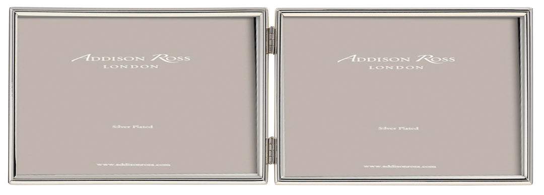 Addison Ross Double Thin Silver Landscape Plated Frame 4" x 6" - Hudson & Vine