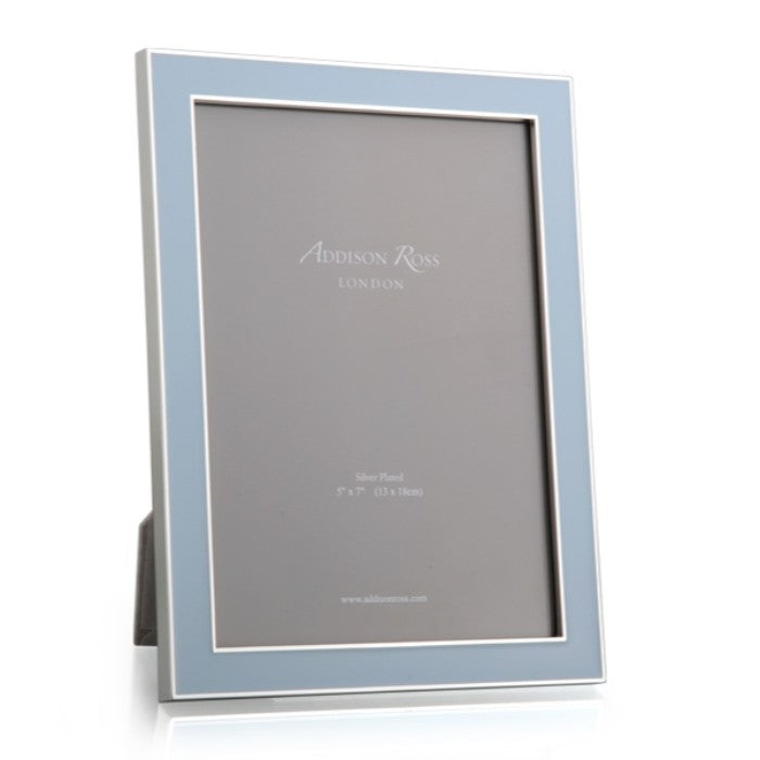 Addison Ross Powder Blue Enamel & Silver Frame