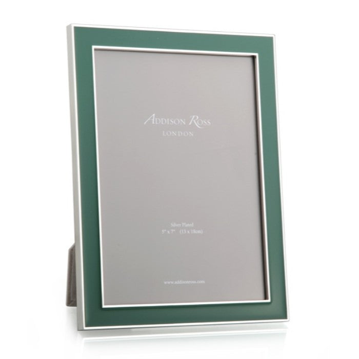 Addison Ross Fern Green Enamel & Silver Frame