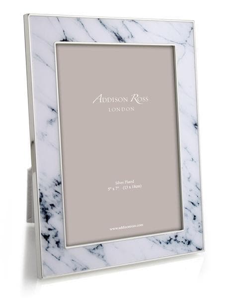 Addison Ross White Carrara Marble Enameled Frame - Thumbnail 2