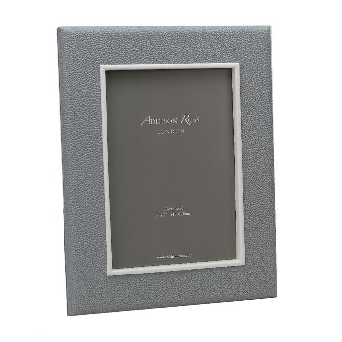 Addison Ross Faux Shagreen Picture Frame (Grey)