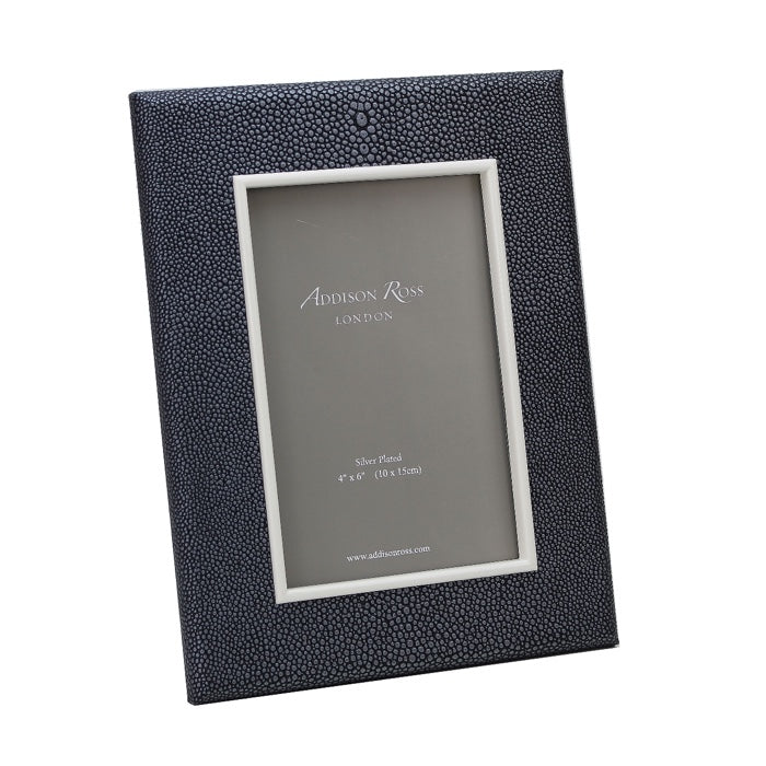 Addison Ross Faux Wide Shagreen Picture Frame (Dark Grey) (Clearance)