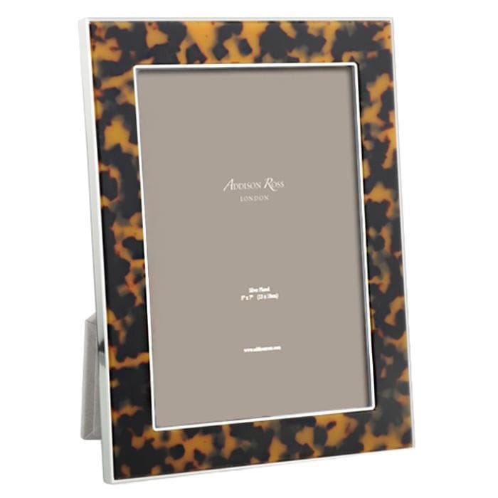 Addison Ross Faux Tortoise Silver Picture Frame (5x7)