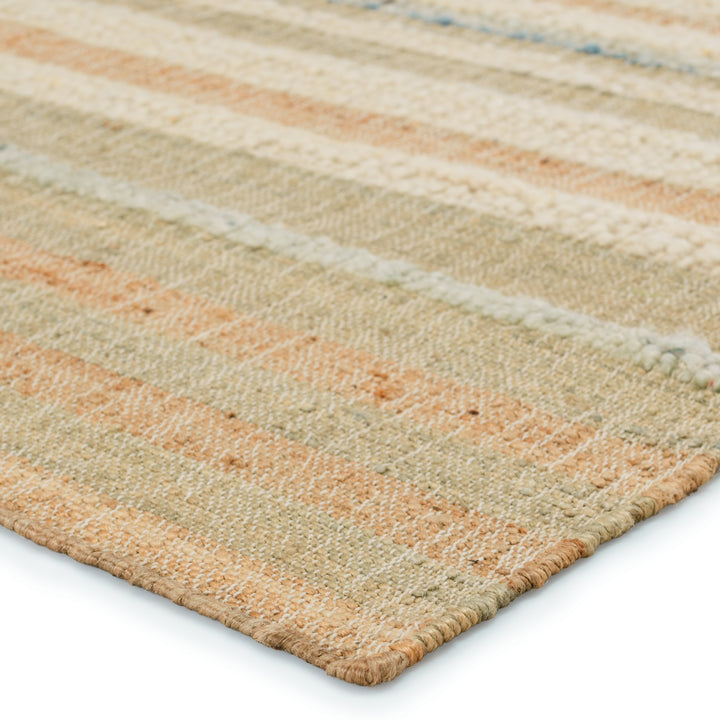 Jaipur Living Eirene Natural Striped Beige/ Blue Area Rug (GALILEA - GLE01)