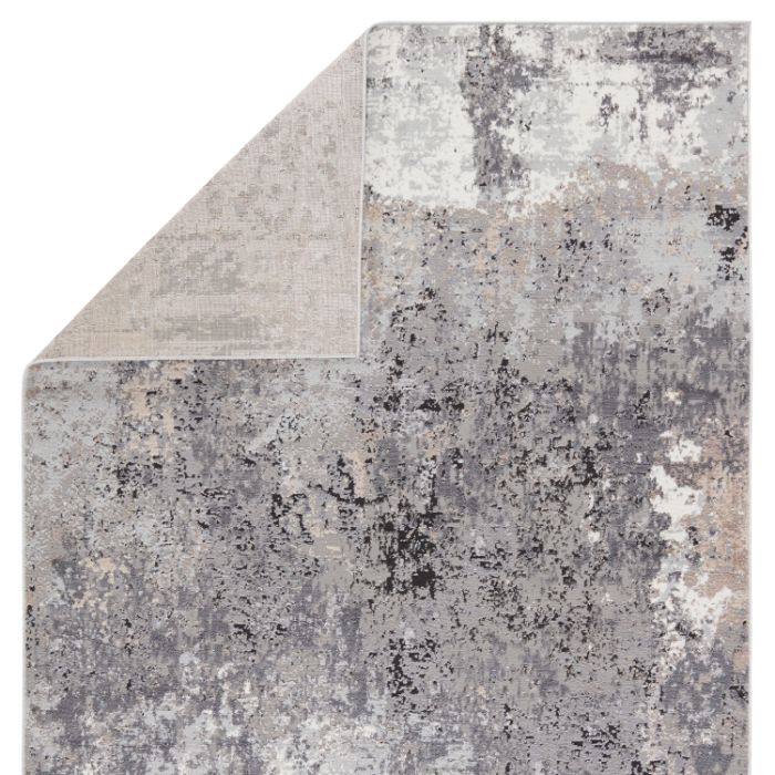 Vibe by Jaipur Living Perrin Abstract Gray/ Tan Area Rug (GROTTO - GRO06)