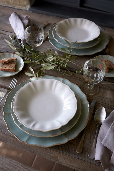 Costa Nova Alentejo Fine Stoneware Dinnerware (White) - Hudson & Vine