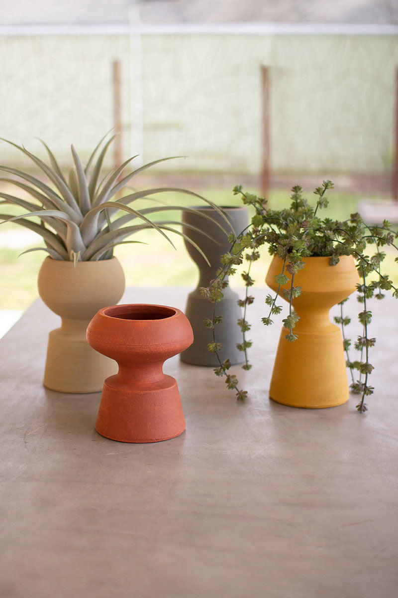 Clay Vases Set Of Four