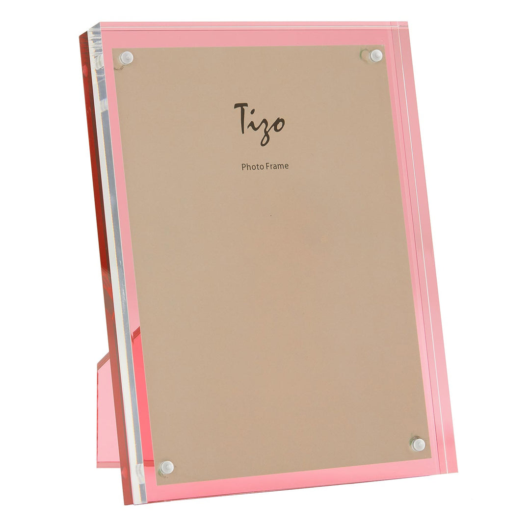 Tizo Acrylic Lucite Picture Frame (Pink)