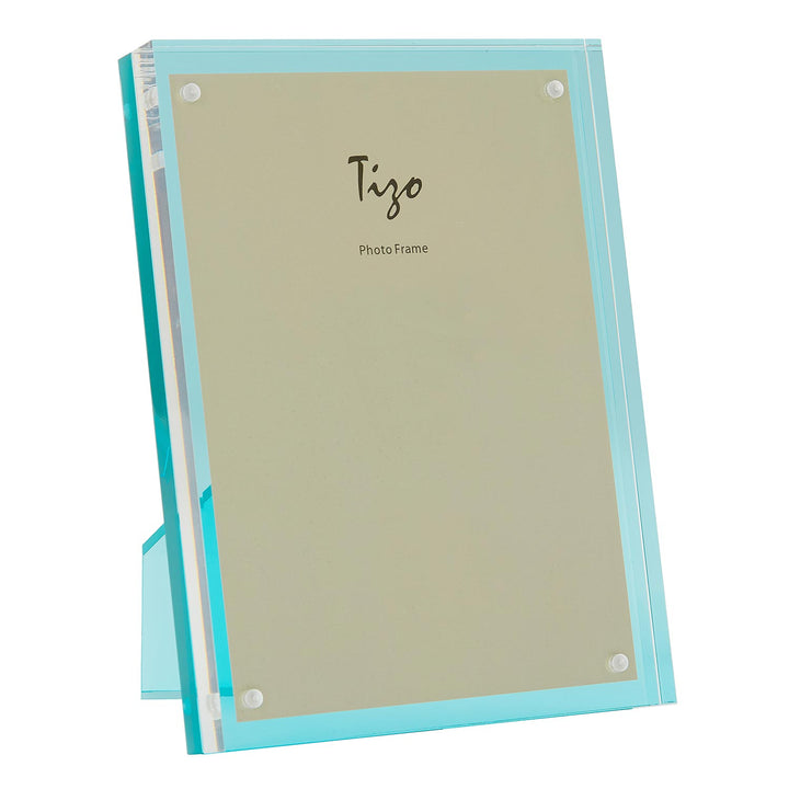 Tizo Acrylic Lucite Picture Frame (Turquoise)