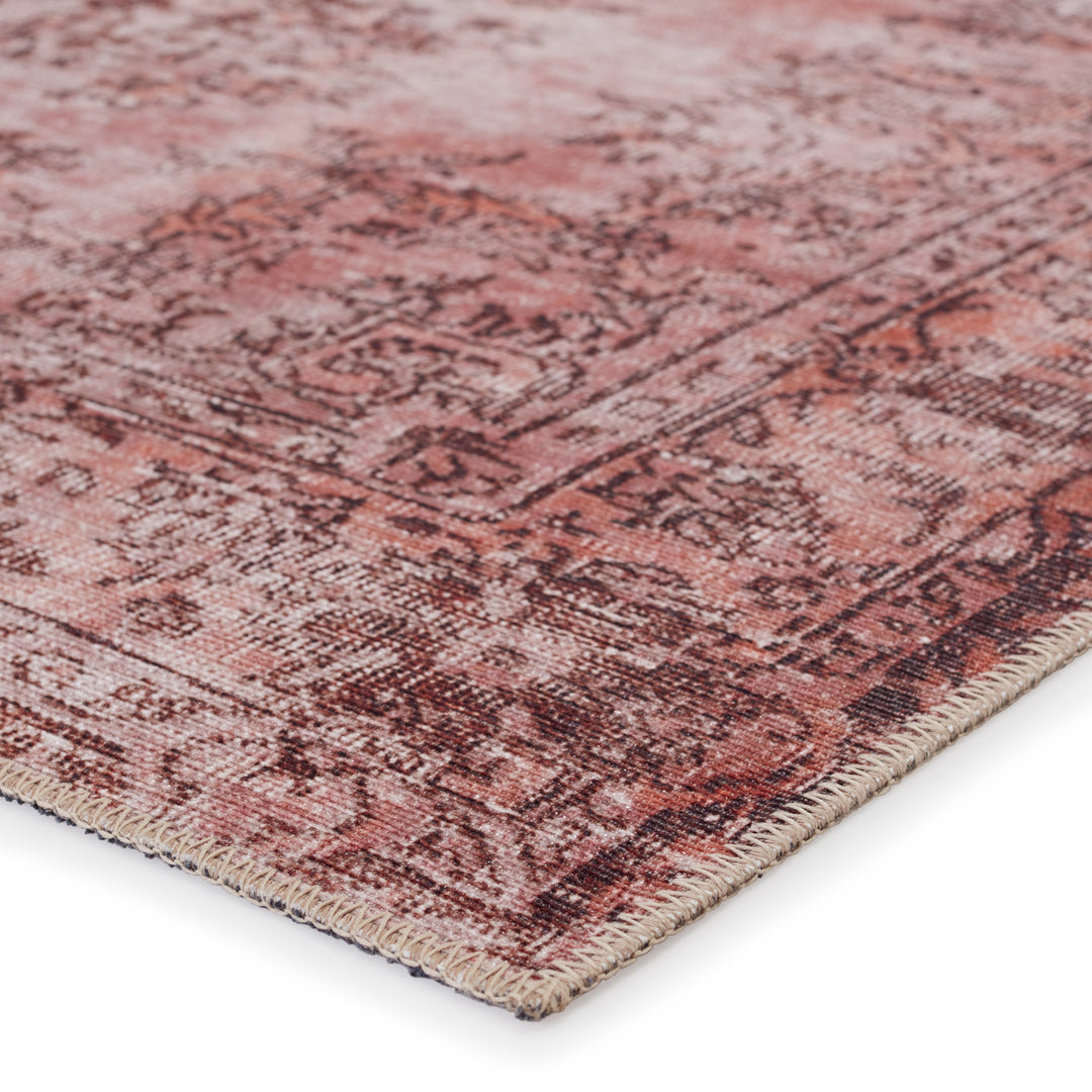 Kate Lester + Jaipur Living Berxley Medallion Rose/ Maroon Area Rug (HARMAN - HBL02)