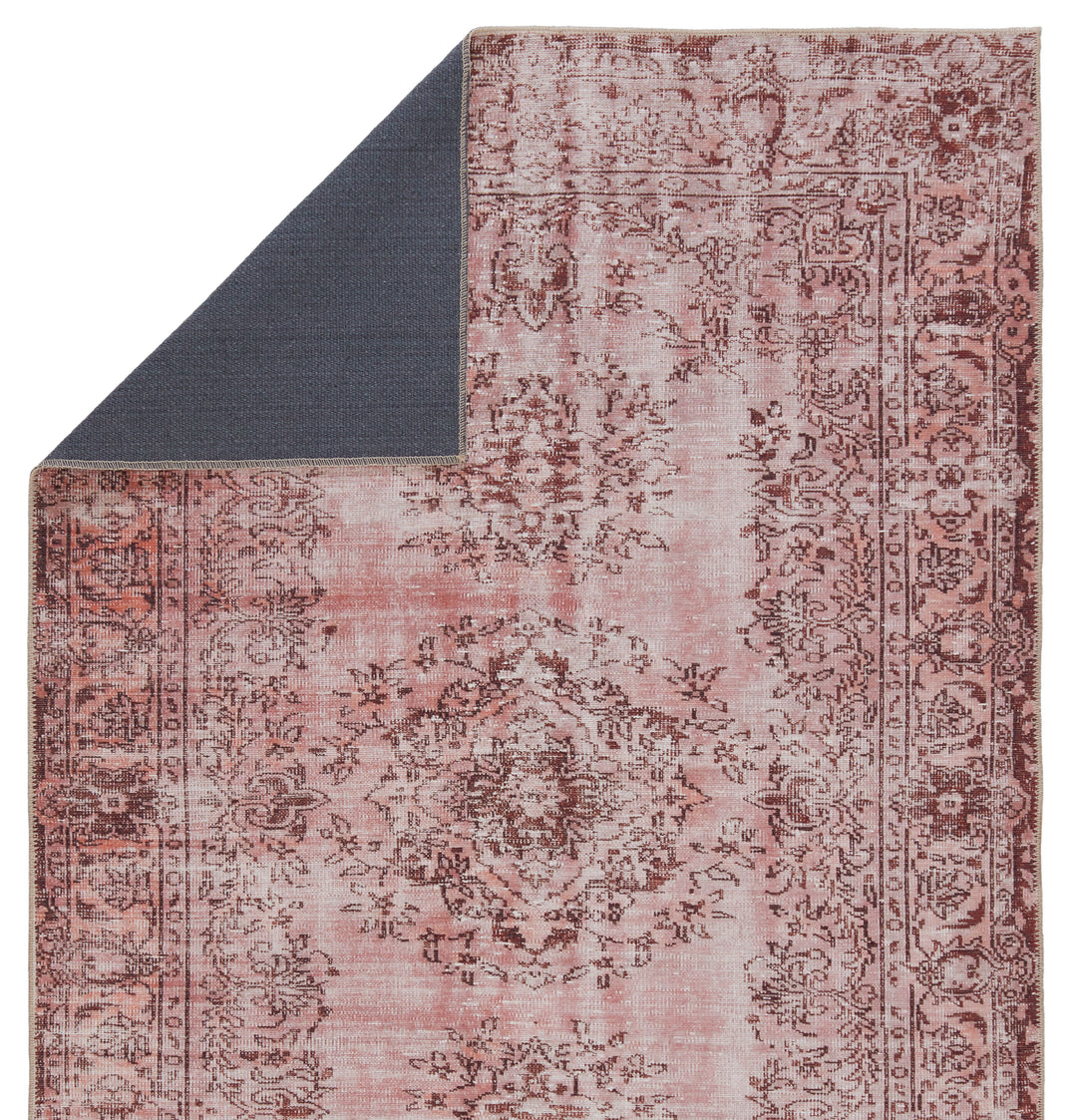 Kate Lester + Jaipur Living Berxley Medallion Rose/ Maroon Area Rug (HARMAN - HBL02)