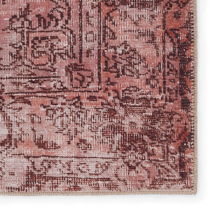 Kate Lester + Jaipur Living Berxley Medallion Rose/ Maroon Area Rug (HARMAN - HBL02)