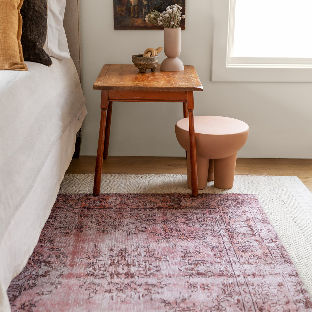 Kate Lester + Jaipur Living Berxley Medallion Rose/ Maroon Area Rug (HARMAN - HBL02)