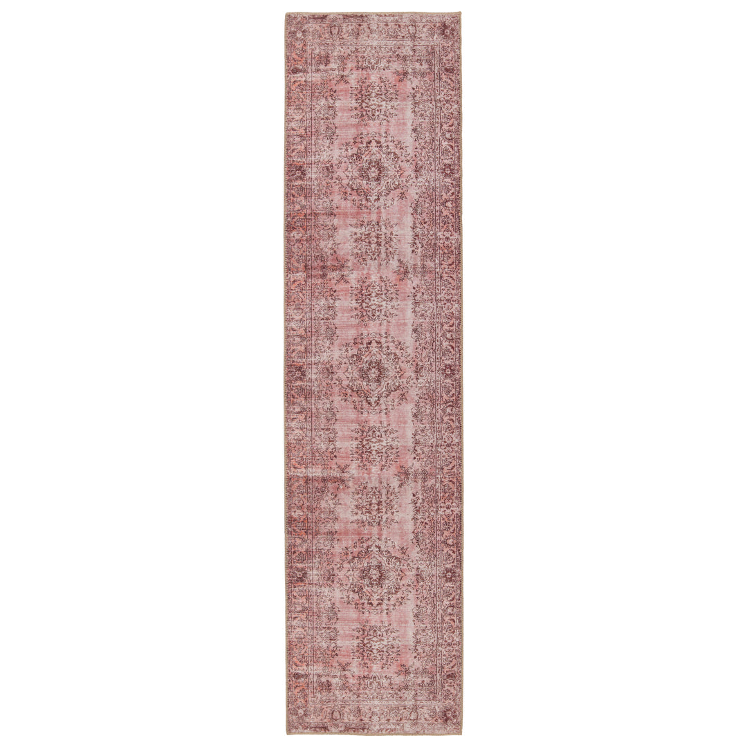 Kate Lester + Jaipur Living Berxley Medallion Rose/ Maroon Area Rug (HARMAN - HBL02)