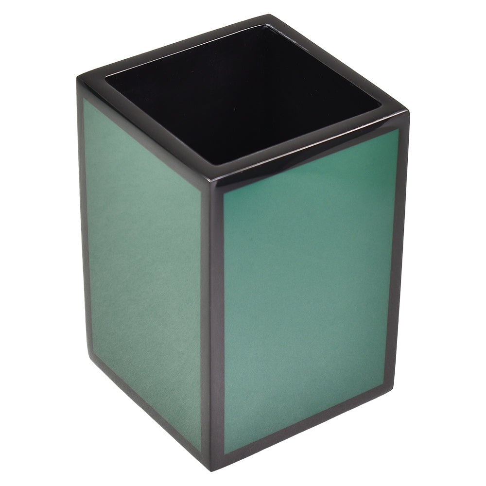 Forest Green with Black Lacquer Bathroom Accessories