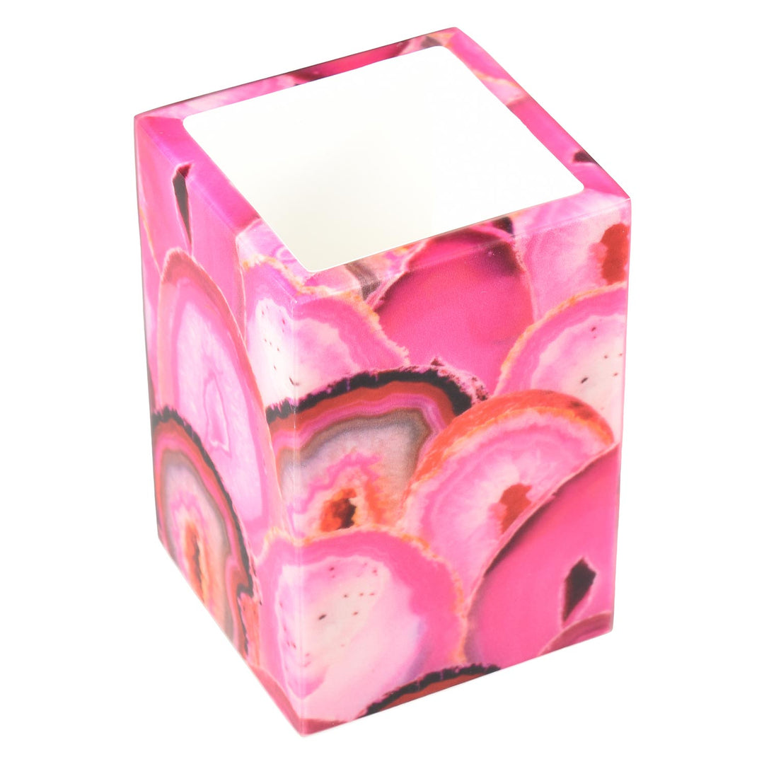 Hot Pink Lacquer Bathroom Accessories