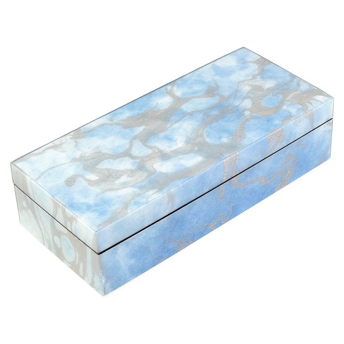 Lacquer Long Pencil Box (Cool Spring Paper Inlay)