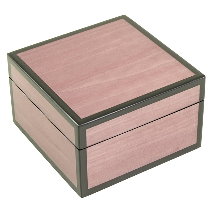 Lacquer Small Square Box (Purple Tulipwood)