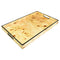 Lacquer Rectangle Tray (Mappa Burl with Black Trim)