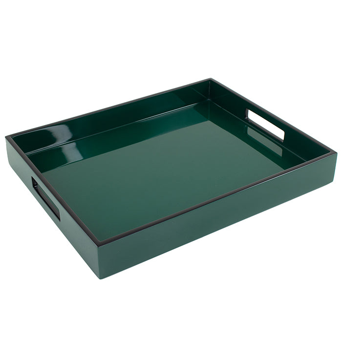 Lacquer Small Rectangle Tray (Forest Green) – Hudson & Vine