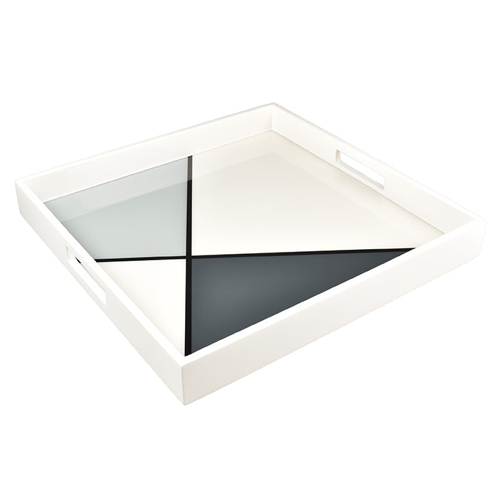 Lacquer Rectangle Tray (Natural Deco)