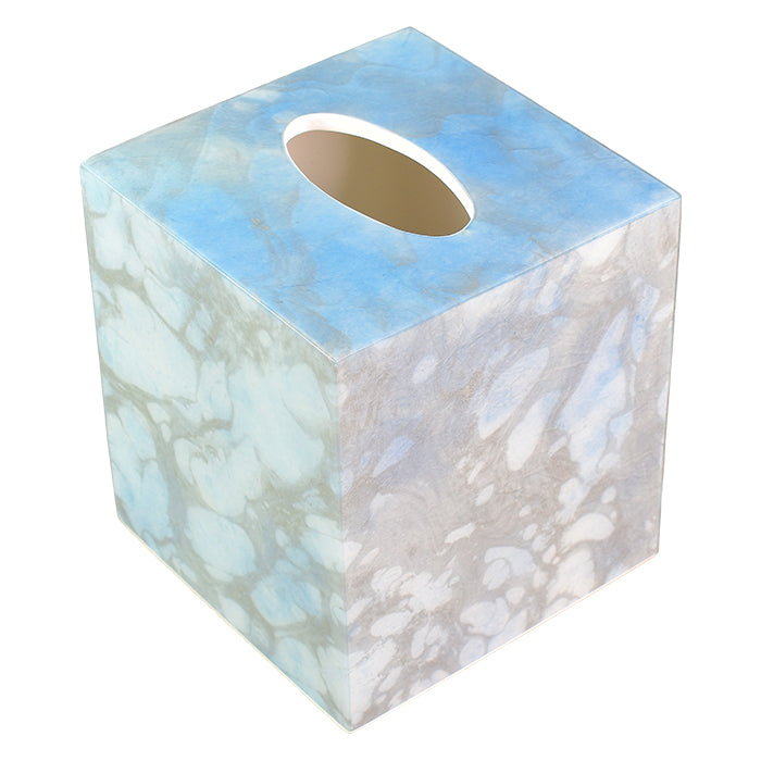 Cool Spring with White Lacquer Tissue Box