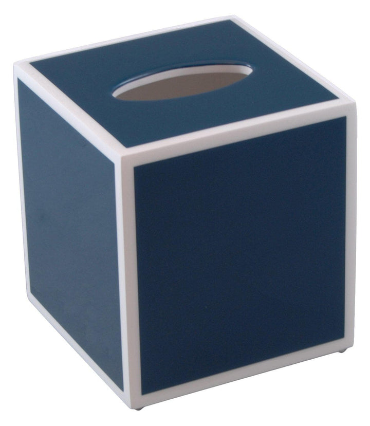 Navy Blue with White Lacquer Bathroom Accessories