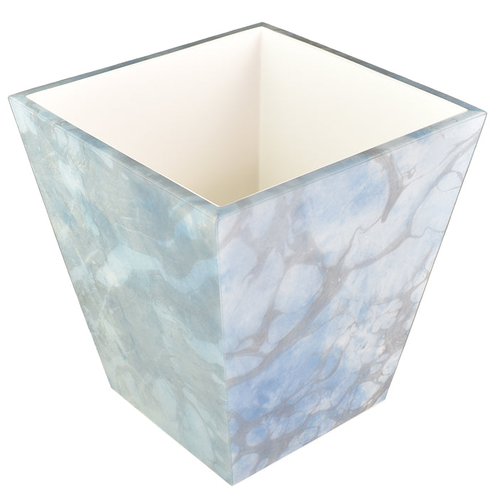 Cool Spring with White Lacquer Waste Basket