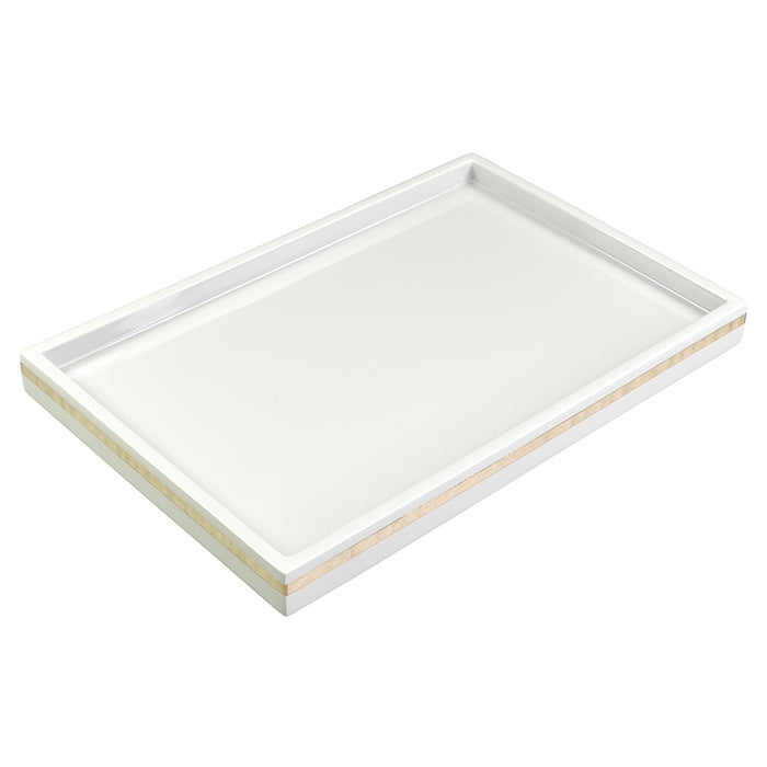 Silver Sycamore Lacquer Vanity Tray