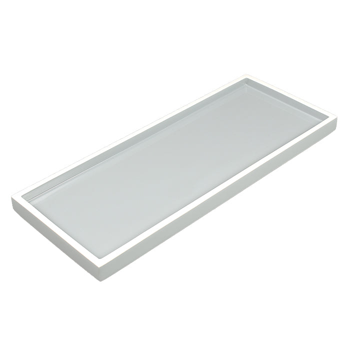 Cool Gray & White Lacquer Long Vanity Tray – Hudson & Vine