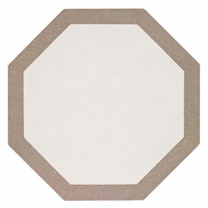 Bordino Octagon Vinyl Placemats (Oatmeal) Set/4