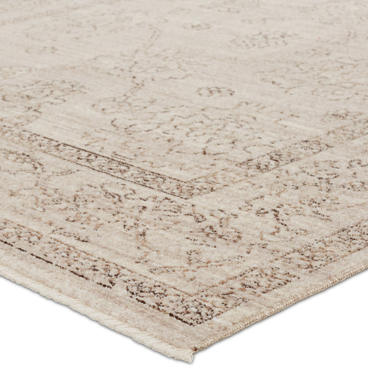 Vibe by Jaipur Living Camille Floral Gray/ Brown Area Rug (LEILA - LEI02)