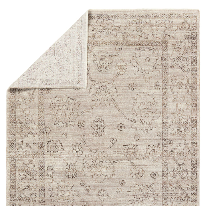 Vibe by Jaipur Living Camille Floral Gray/ Brown Area Rug (LEILA - LEI02)