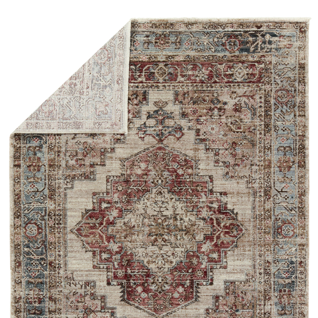 Vibe by Jaipur Living Emory Medallion Red/ Blue Area Rug (LEILA - LEI03)