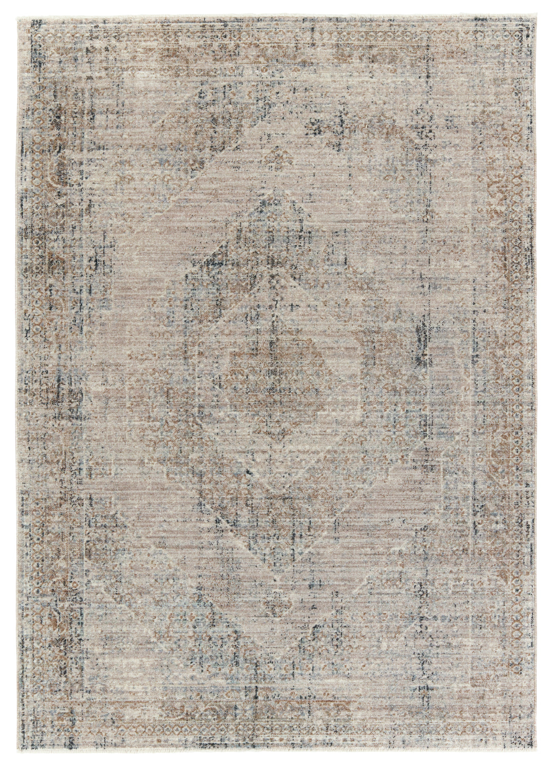 Vibe by Jaipur Living Emory Medallion Taupe/ Blue Area Rug (LEILA - LEI05)