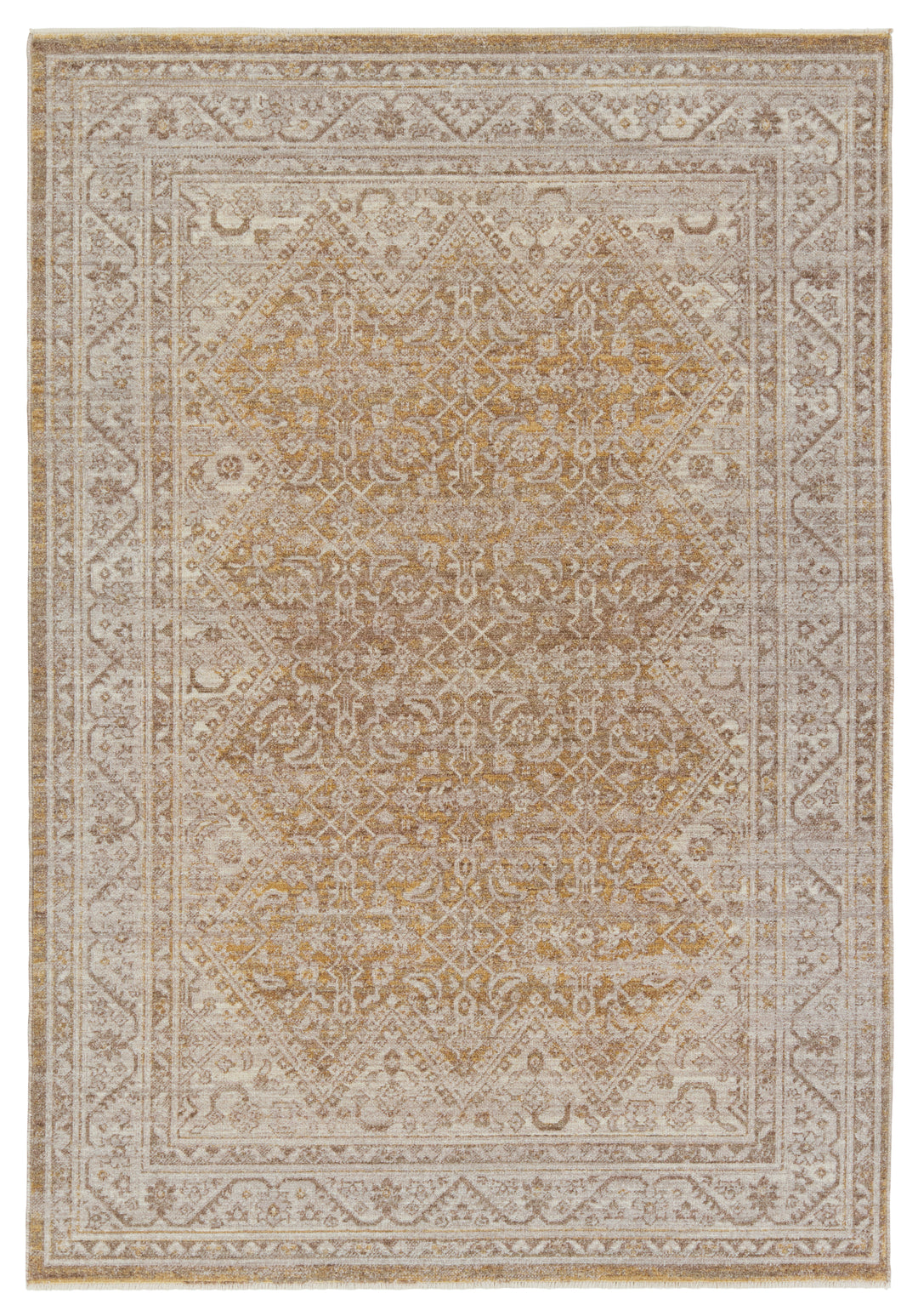 Vibe by Jaipur Living Harriet Medallion Gold/ Light Gray Area Rug (LEILA - LEI06)