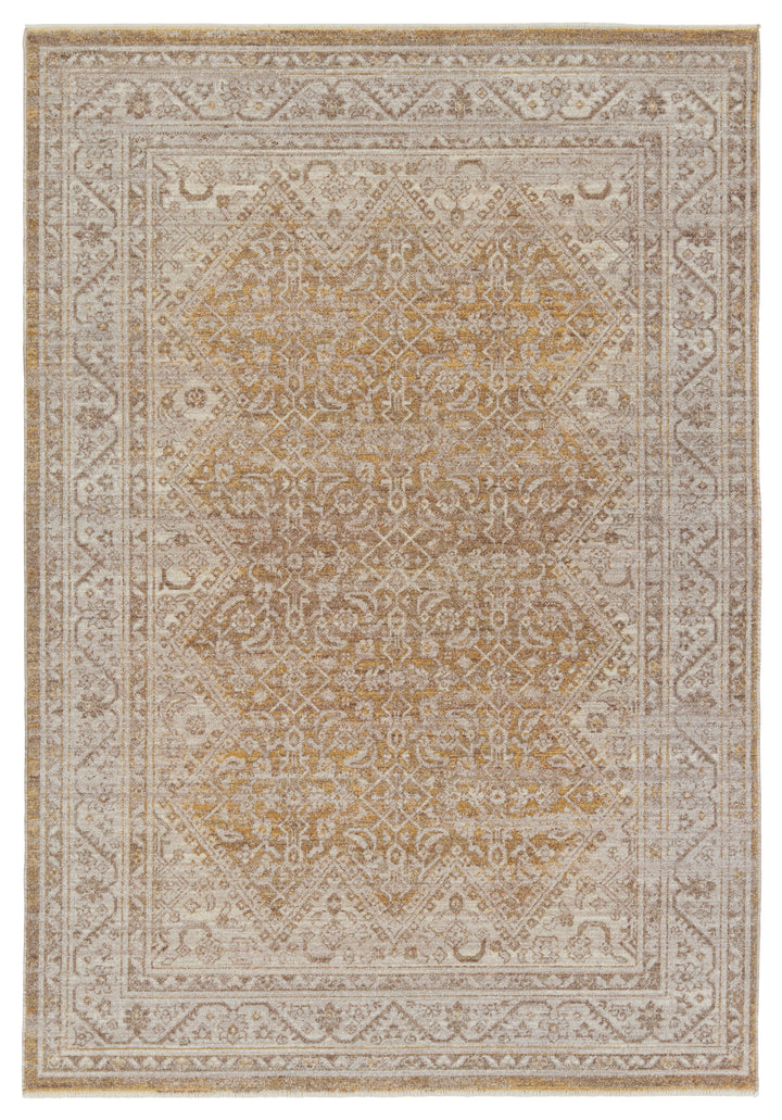 Vibe by Jaipur Living Harriet Medallion Gold/ Light Gray Area Rug (LEILA - LEI06)