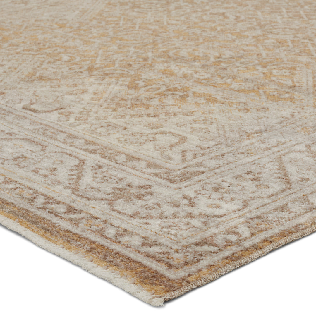 Vibe by Jaipur Living Harriet Medallion Gold/ Light Gray Area Rug (LEILA - LEI06)