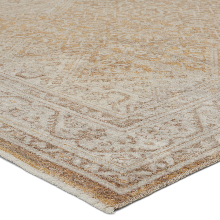 Vibe by Jaipur Living Harriet Medallion Gold/ Light Gray Area Rug (LEILA - LEI06)