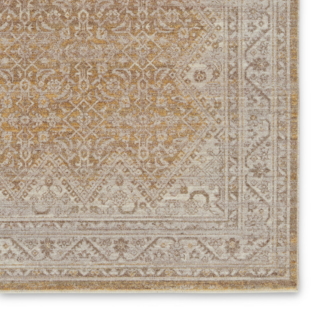 Vibe by Jaipur Living Harriet Medallion Gold/ Light Gray Area Rug (LEILA - LEI06)