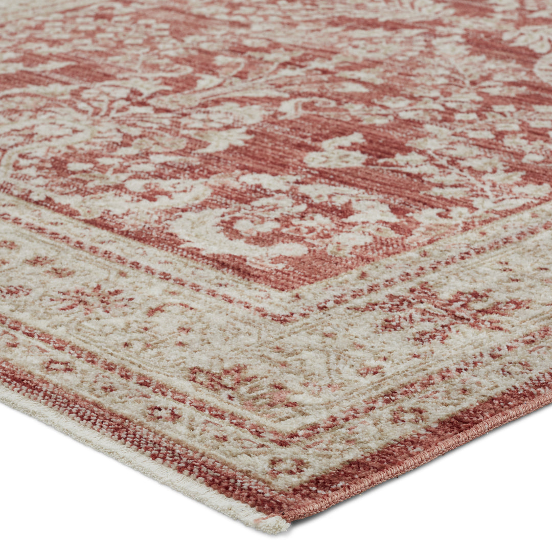 Vibe by Jaipur Living Katarina Floral Red/ Light Gray Area Rug (LEILA - LEI07)